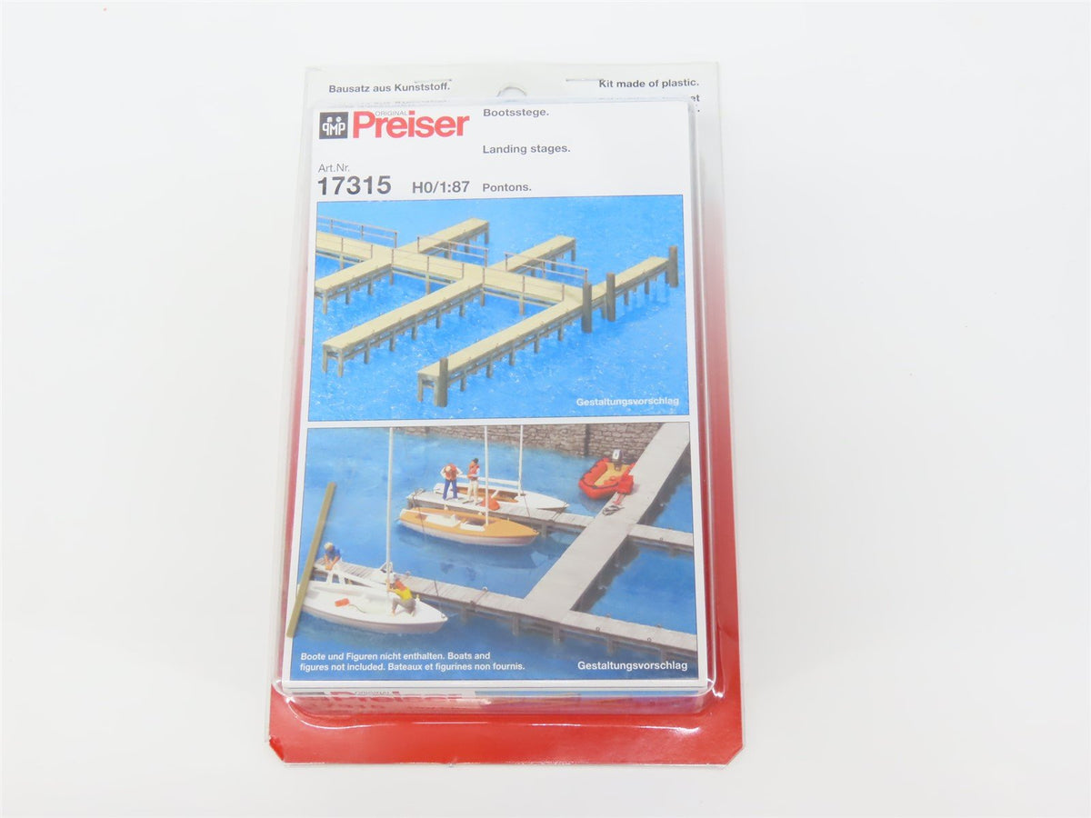 HO 1/87 Scale Preiser 17315 Landing Stages &amp; Pontons Kit