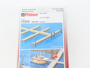 HO 1/87 Scale Preiser 17315 Landing Stages & Pontons Kit