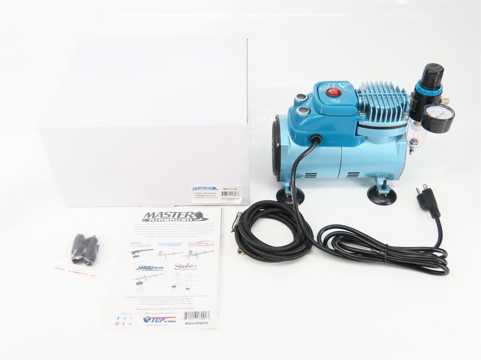 Master Airbrush MAS TC-40 Paint Airbrush Compressor