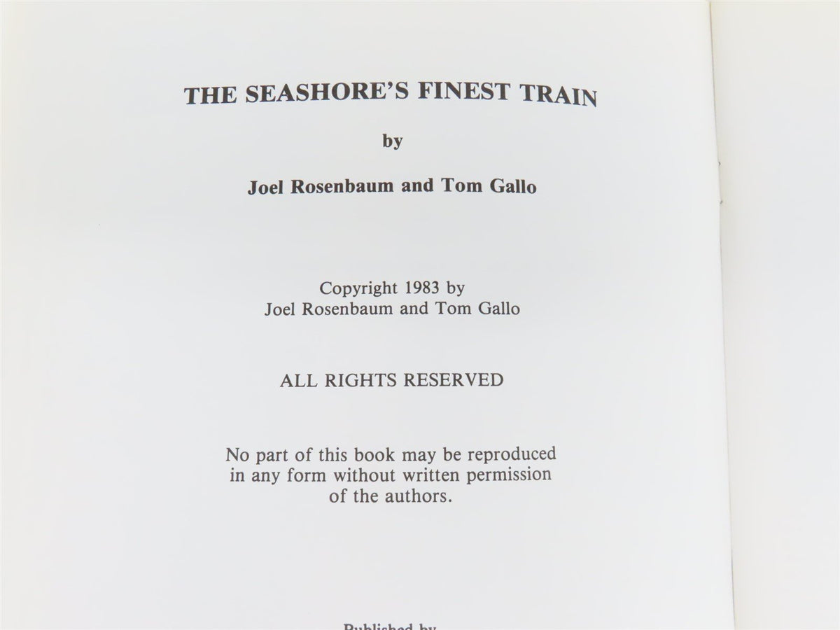 The Seashore&#39;s Finest Train: The Blue Comet by Rosenbaum &amp; Gallo ©1983 SC Book