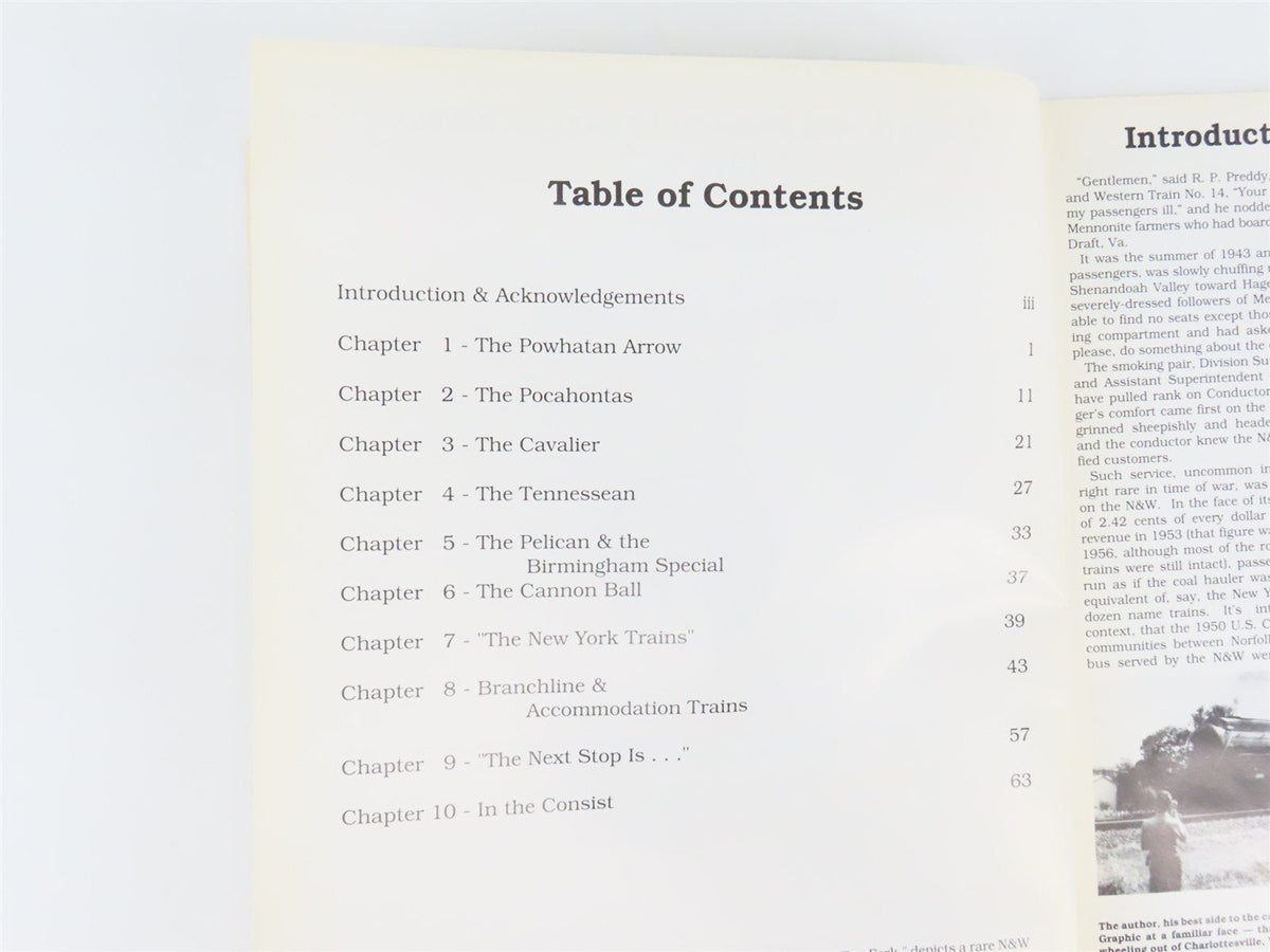 Norfolk &amp; Western Passenger Service 1946-1971 by William E. Warden ©1990 SC Bk