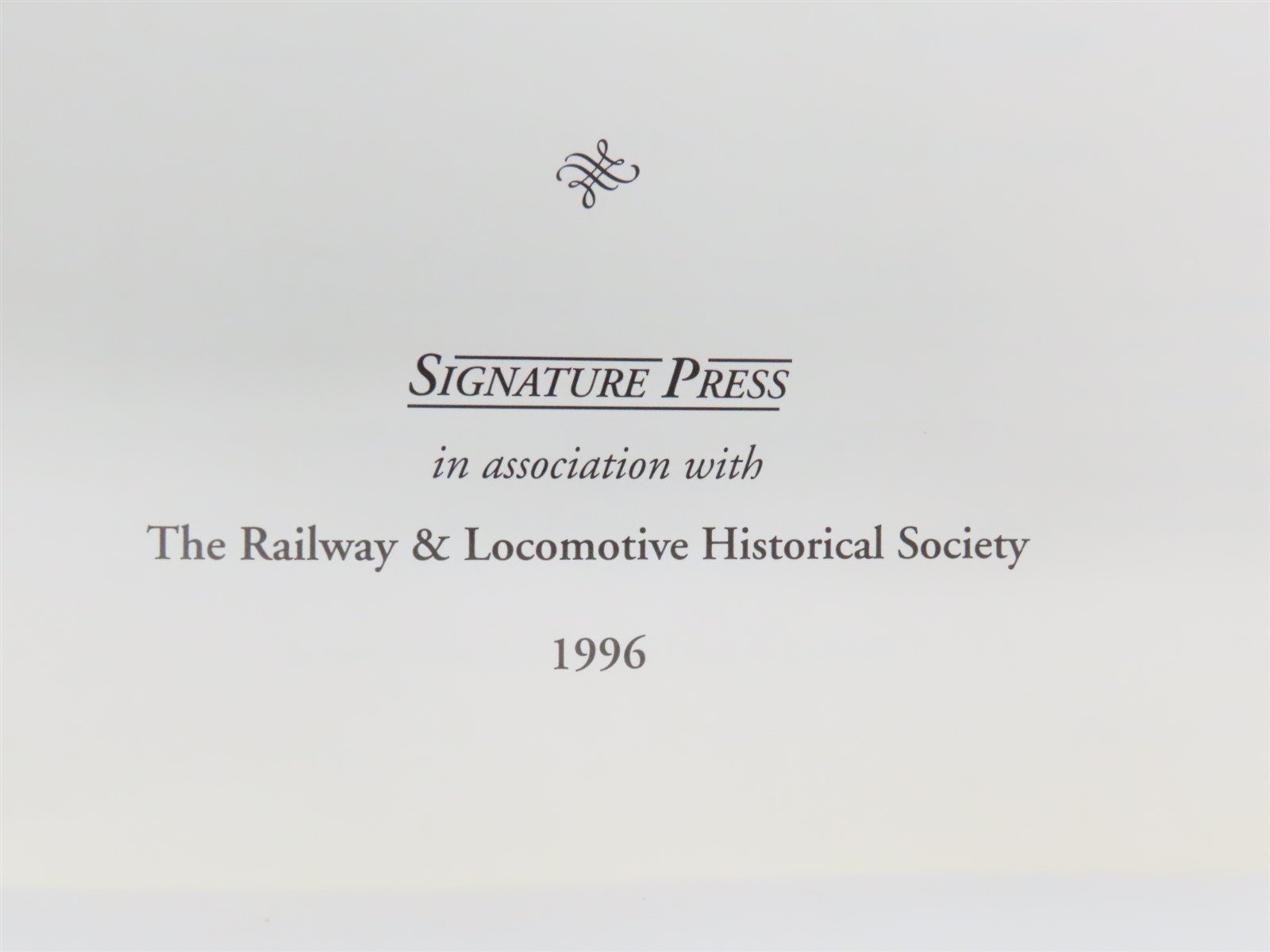 Railroad History in Photographs by Thompson, Church, & Pryor ©1996 SC Book