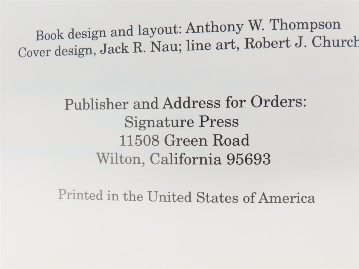 Railroad History in Photographs by Thompson, Church, &amp; Pryor ©1996 SC Book