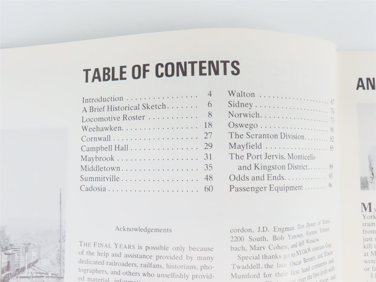 The Final Years: New York, Ontario &amp; Western Ry by John Krause &amp; Ed Crist ©1977