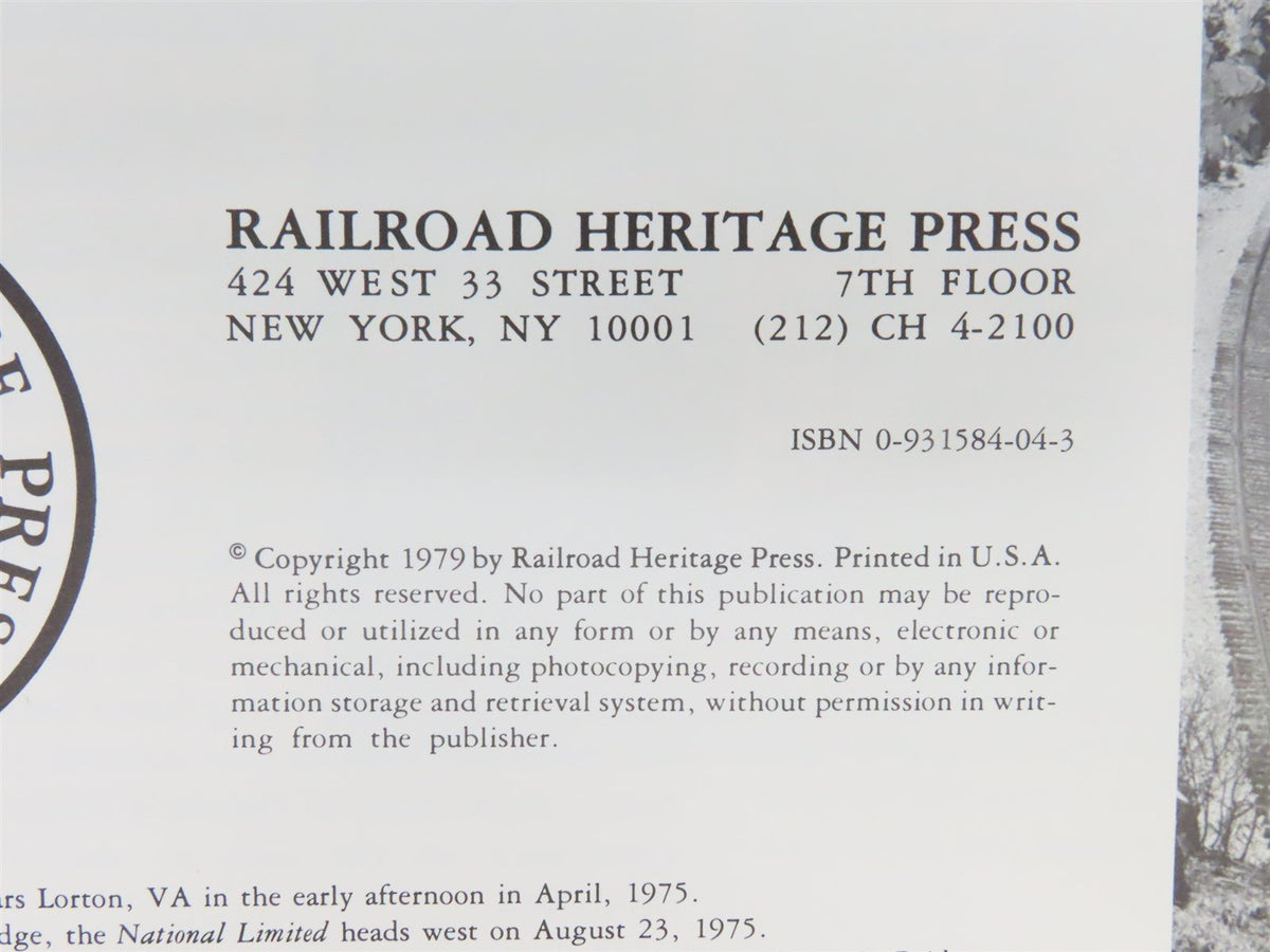 Amtrak Heritage: Passenger Trains in the East 1971-1977 by John Taibi ©1979 SC