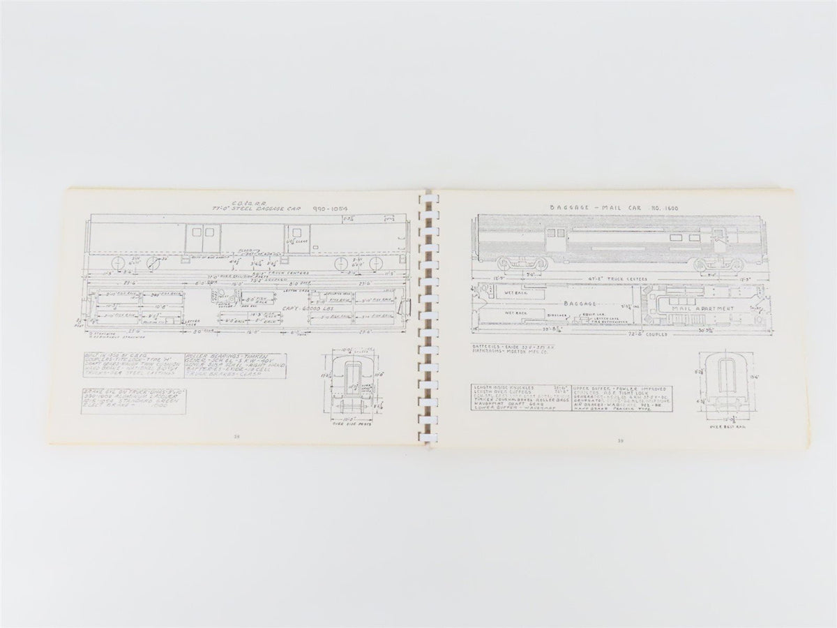 Burlington Route Passenger Car Diagrams SC Book