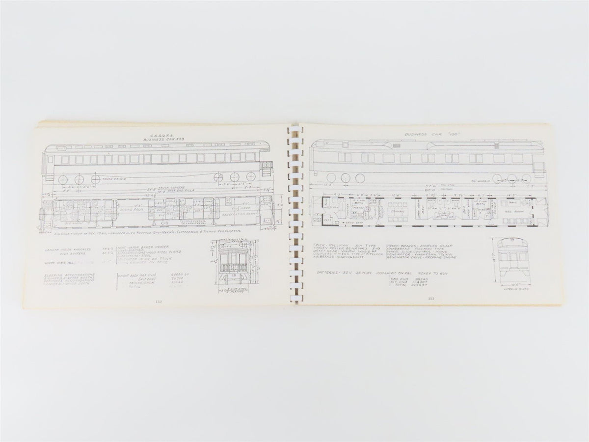 Burlington Route Passenger Car Diagrams SC Book