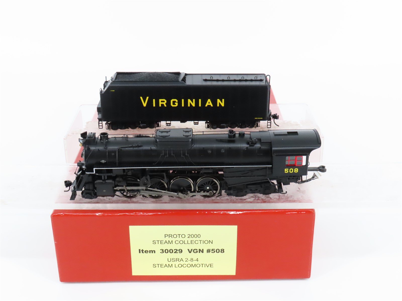 HO Scale Proto 2000 30029 VGN Virginian 2-8-4 Steam Locomotive #508 - DCC Ready