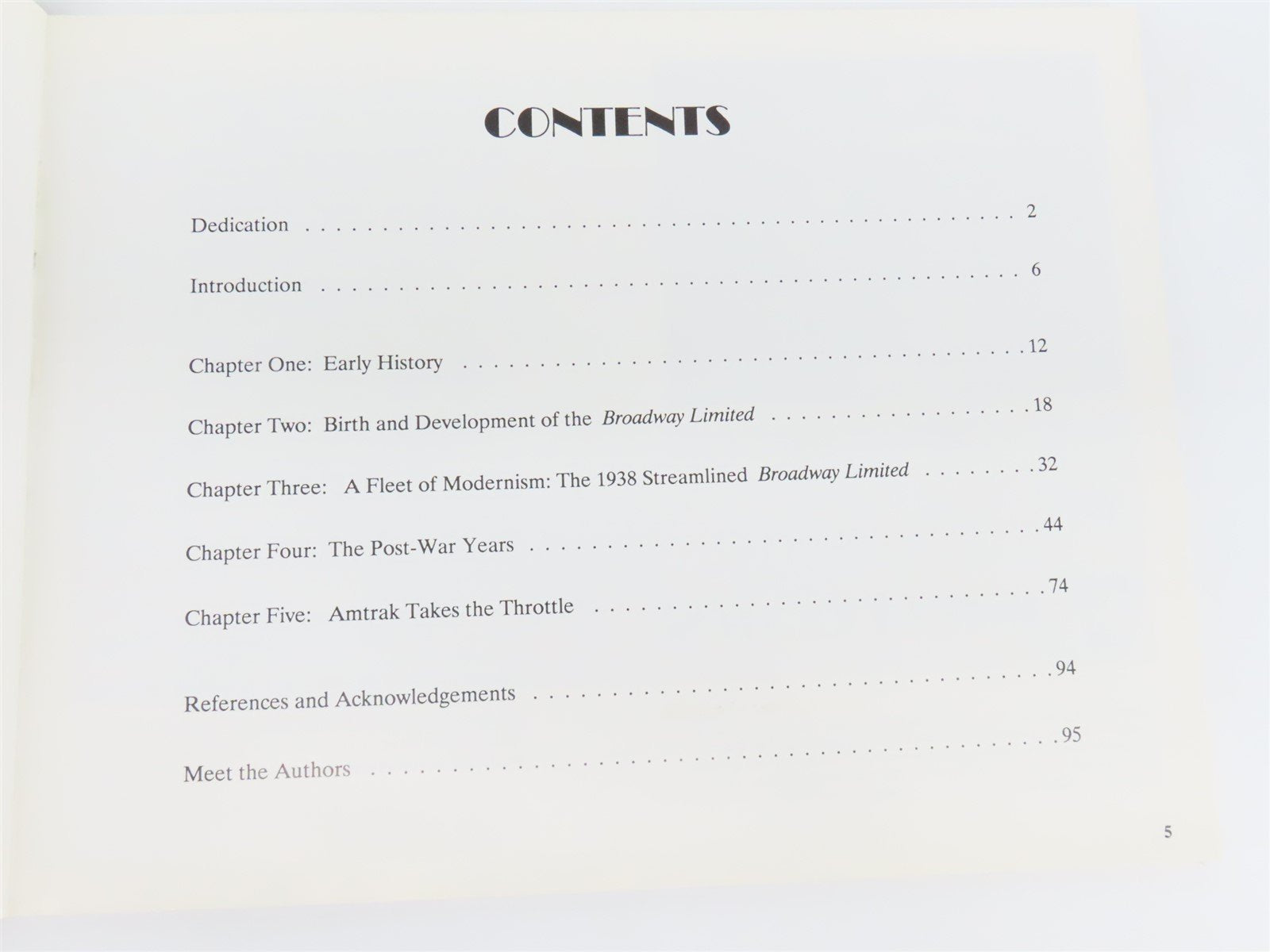 The Broadway Limited by Joel Rosenbaum & Tom Gallo ©1988 SC Book