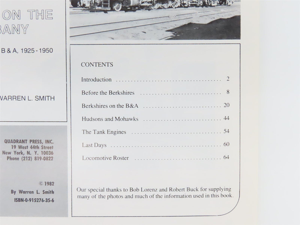 Quadrant Press Review 9: Berkshire Days on the Boston &amp; Albany by WL Smith ©1982