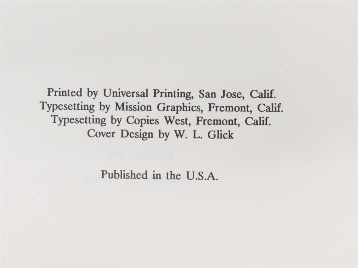 Burlington Passenger Car Roster 1869-1930&#39;s by William Glick ©1987 SC Book