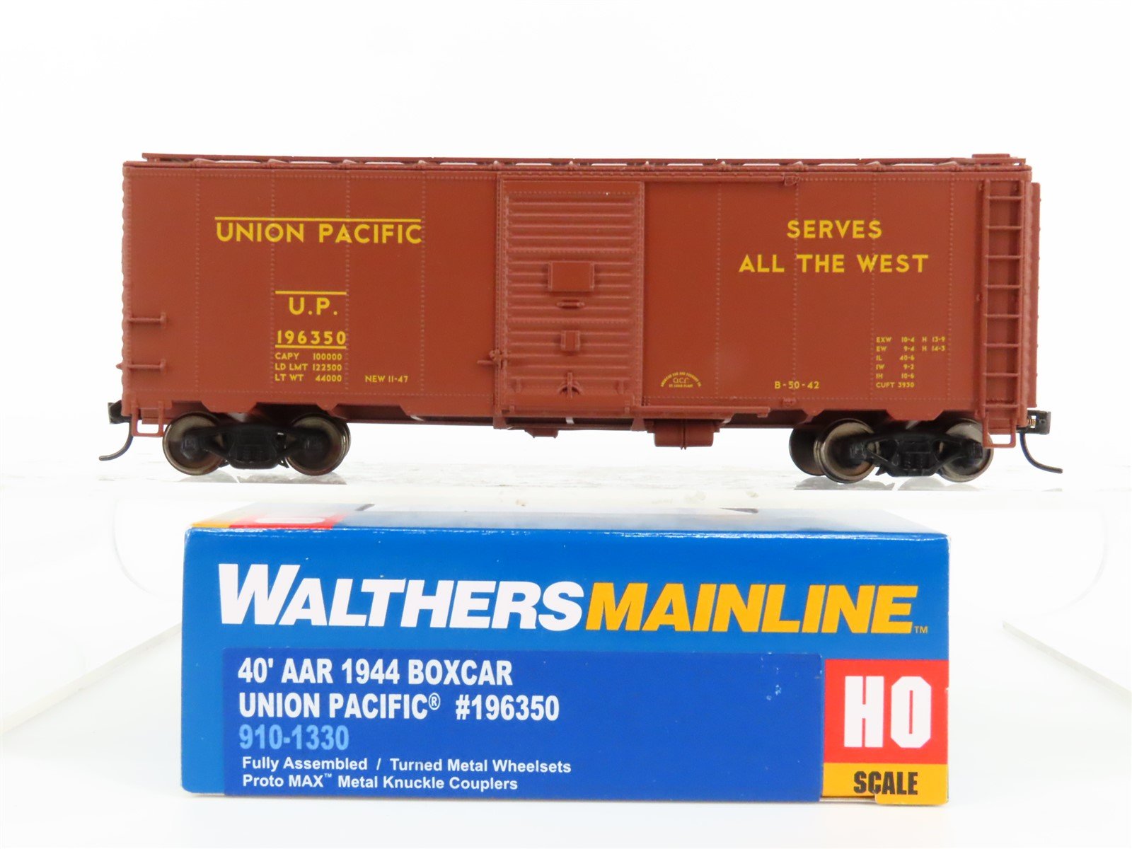 HO Scale Walthers Mainline #910-1330 UP "Streamliners" 40' 1944 Box Car #196350