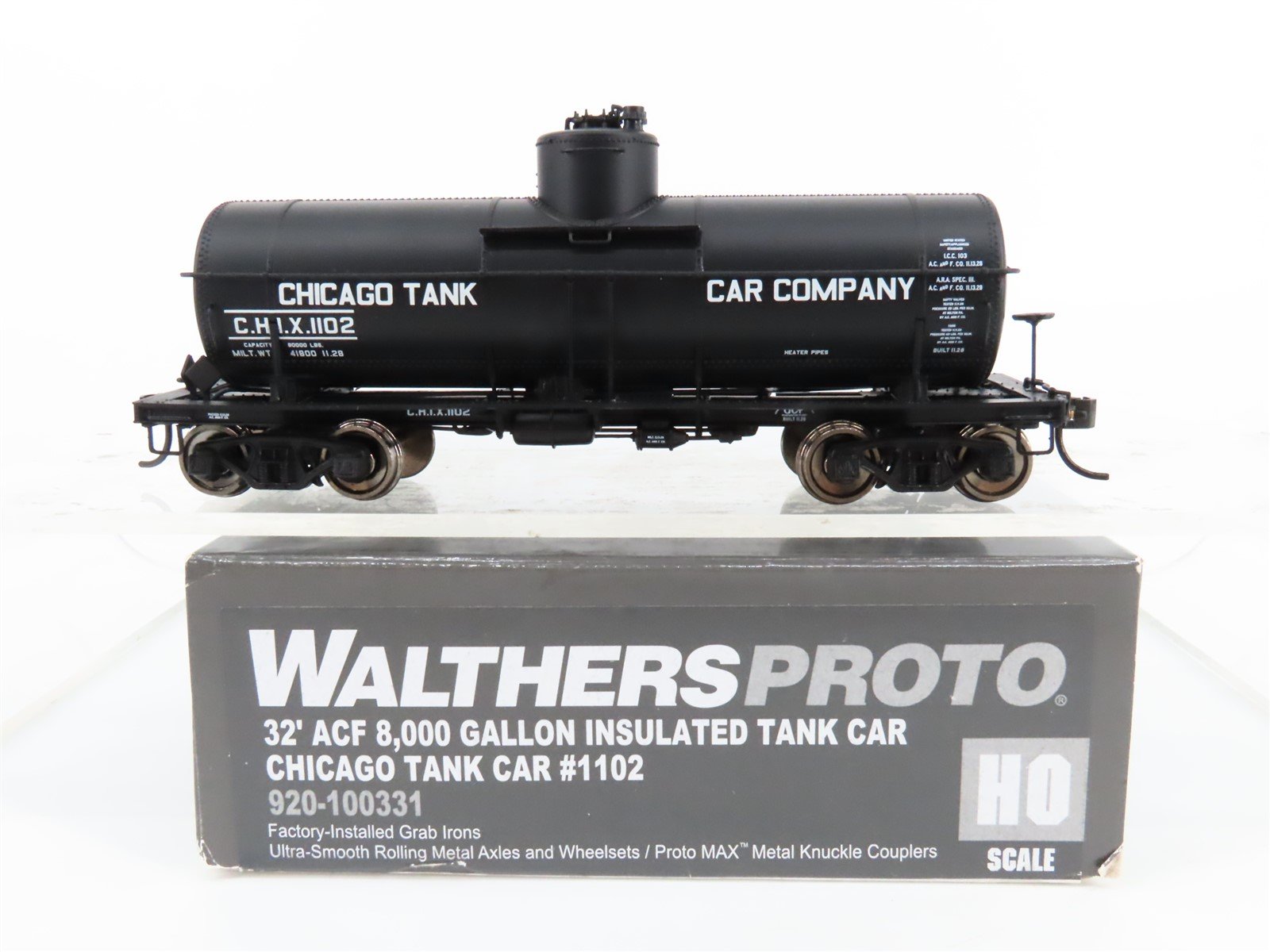 HO Scale Walthers Proto #920-100331 CHIX Chicago Single Dome Tank Car #1102