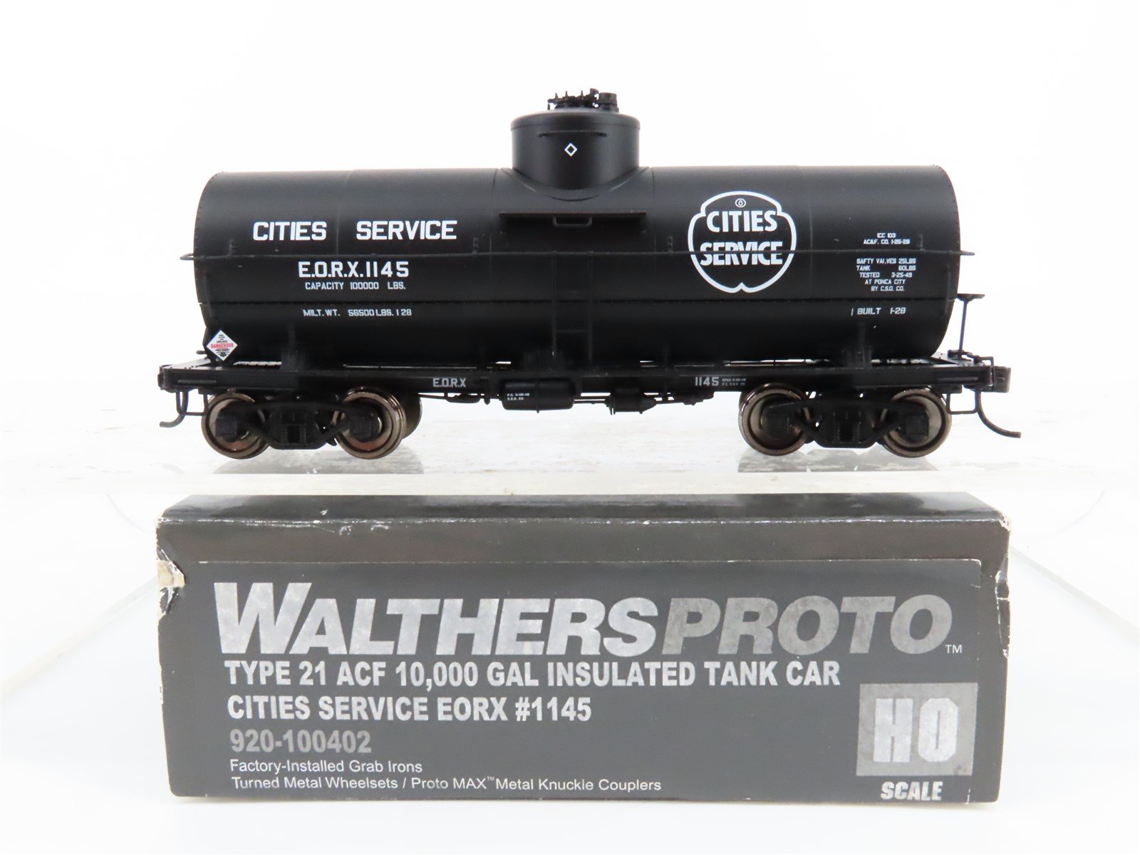 HO Walthers Proto #920-100402 EORX Cities Service Single Dome Tank Car #1145