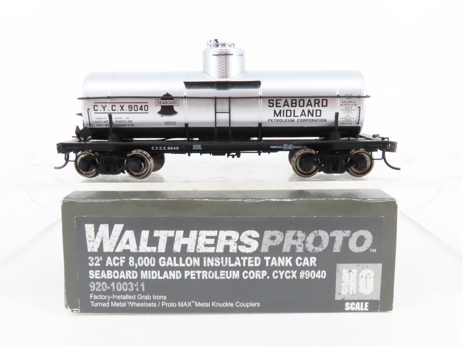 HO Walthers Proto #920-100311 CYCX Seaboard Midland Single Dome Tank Car #9040