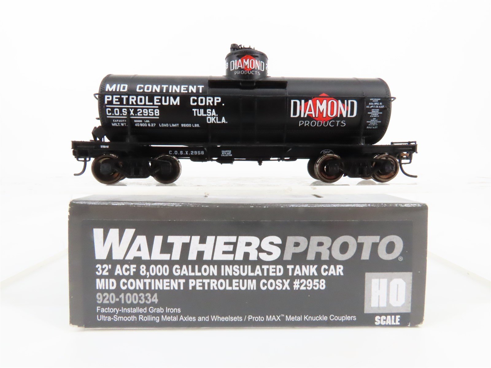 HO Walthers Proto #920-100334 COSX Diamond Products Single Dome Tank Car #2958
