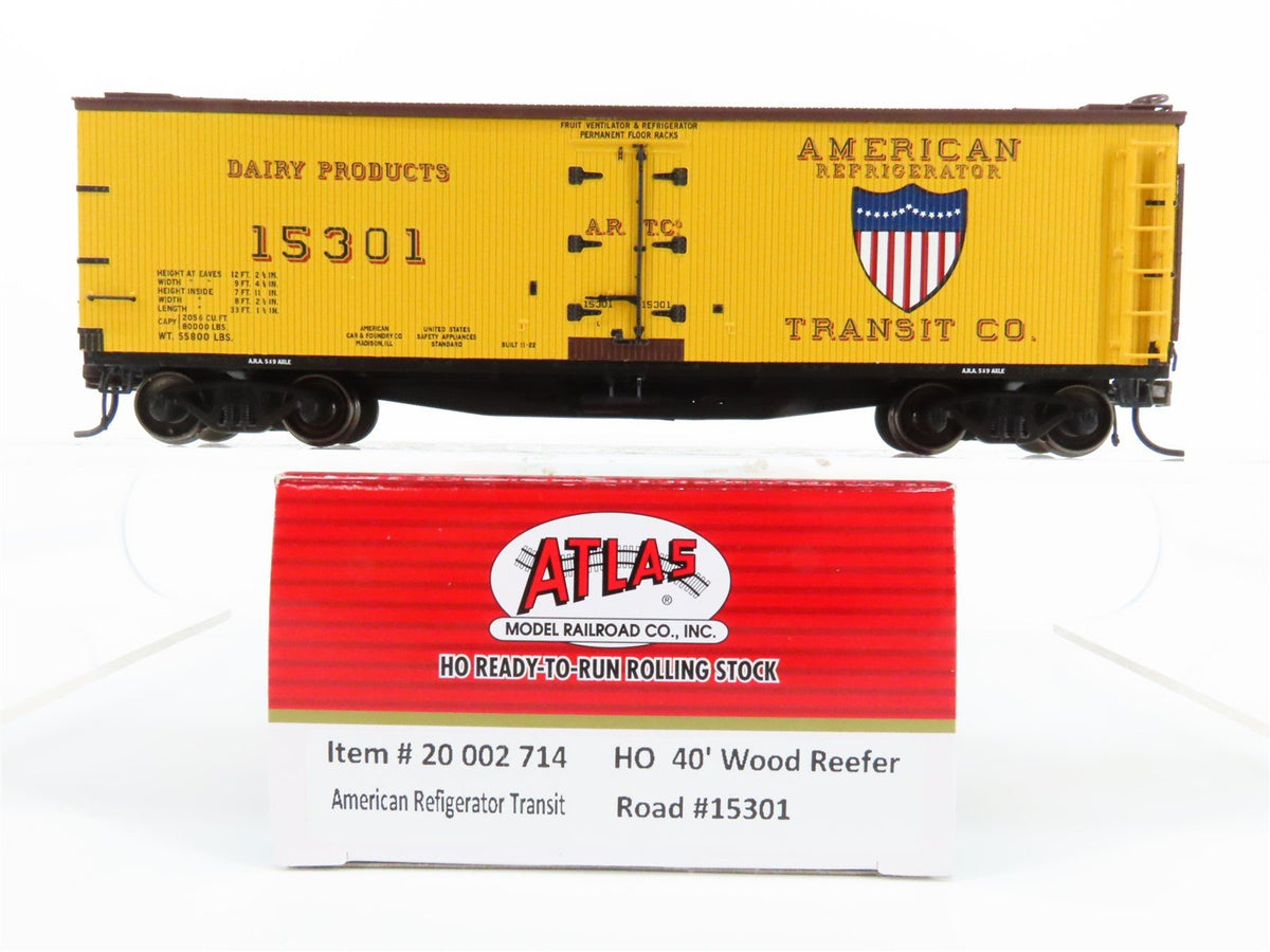 HO Atlas Master Line #20002714 ARTC American Refrigerator 40&#39; Wood Reefer #15301