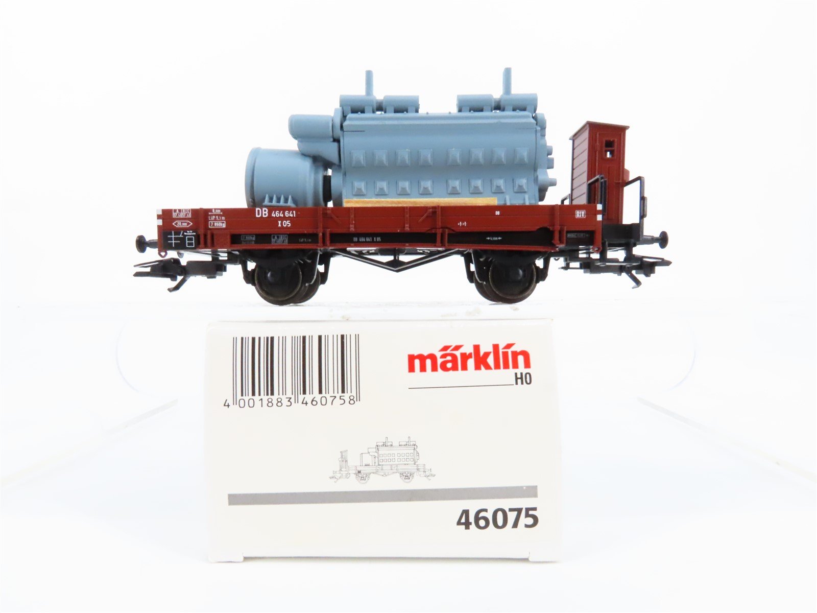 HO Scale Marklin 46075 DB German Flat Car #464 641 w/Load