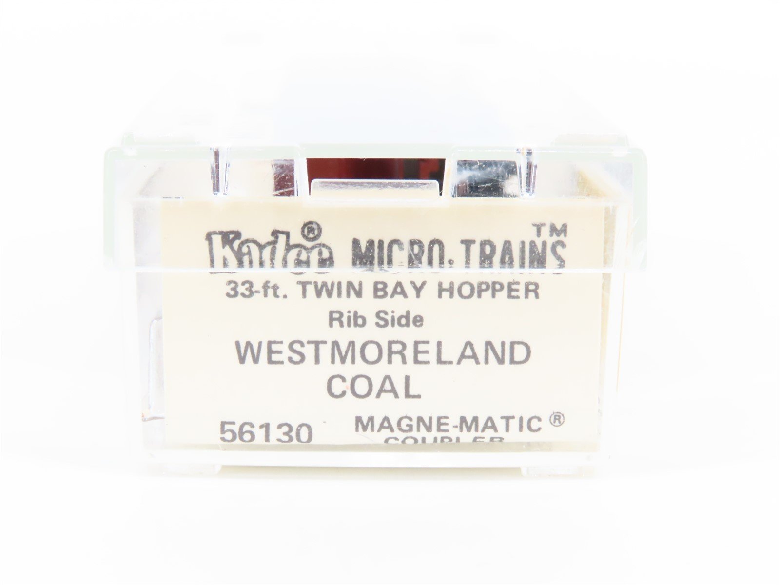 N Scale Kadee Micro-Trains MTL 56130 Westmoreland Coal 2-Bay Hopper #926