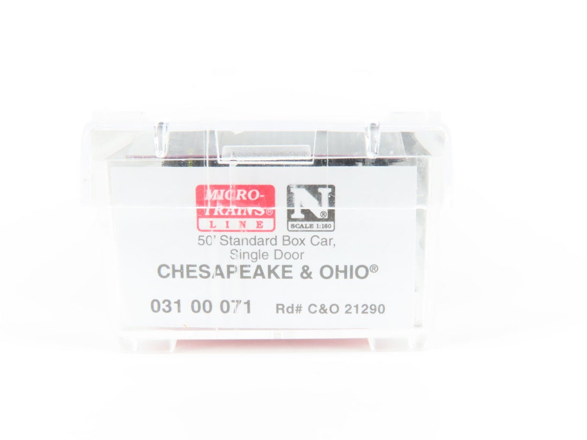 N Scale Micro-Trains MTL 03100071 C&amp;O Chessie Route 50&#39; Box Car #21290