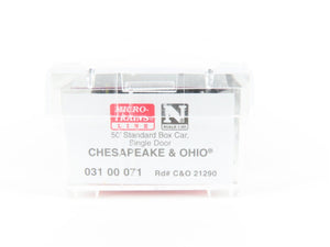 N Scale Micro-Trains MTL 03100071 C&O Chessie Route 50' Box Car #21290