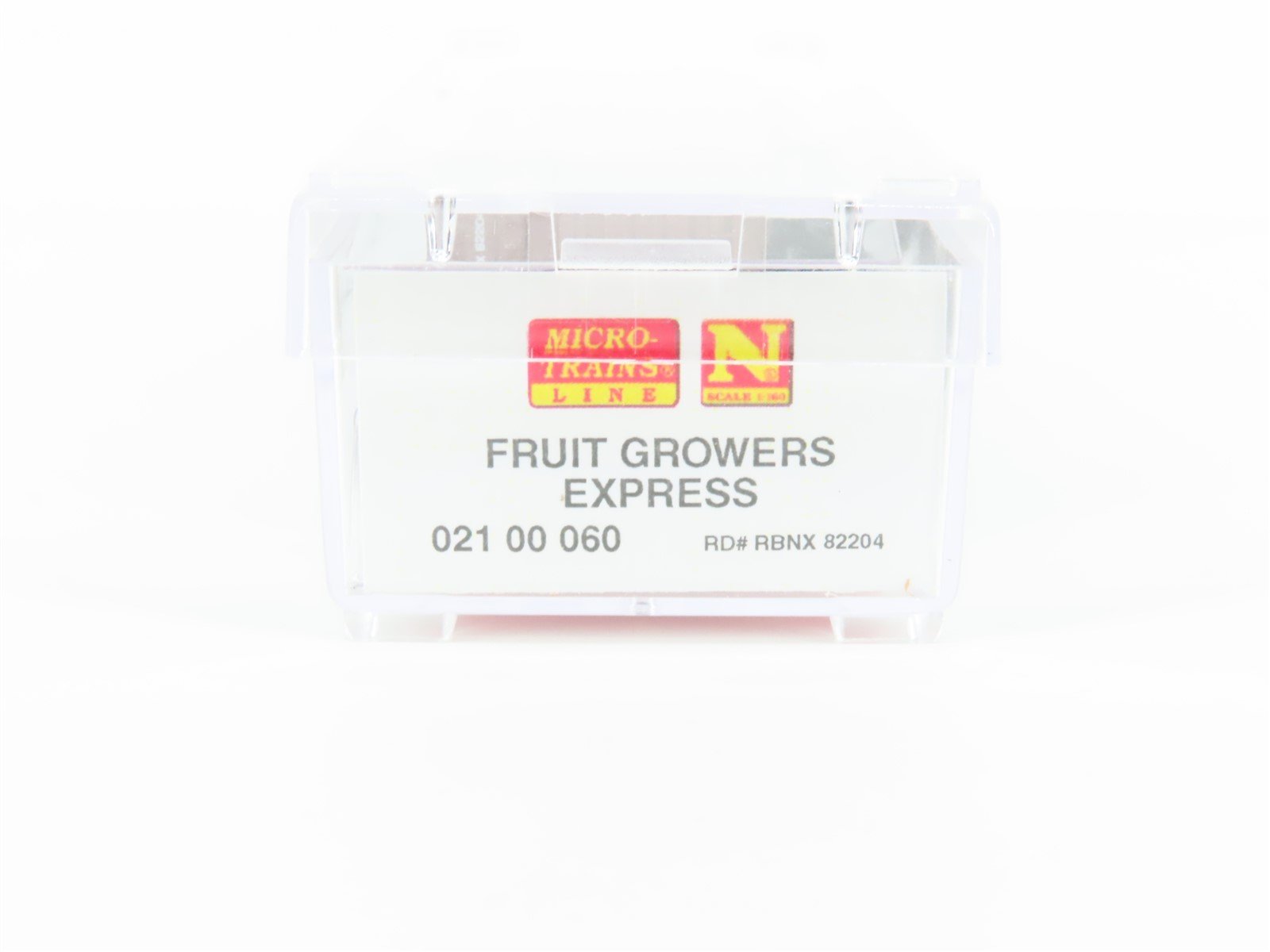 N Scale Micro-Trains MTL 02100060 RBNX Fruit Growers Express Reefer #82204