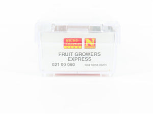 N Scale Micro-Trains MTL 02100060 RBNX Fruit Growers Express Reefer #82204