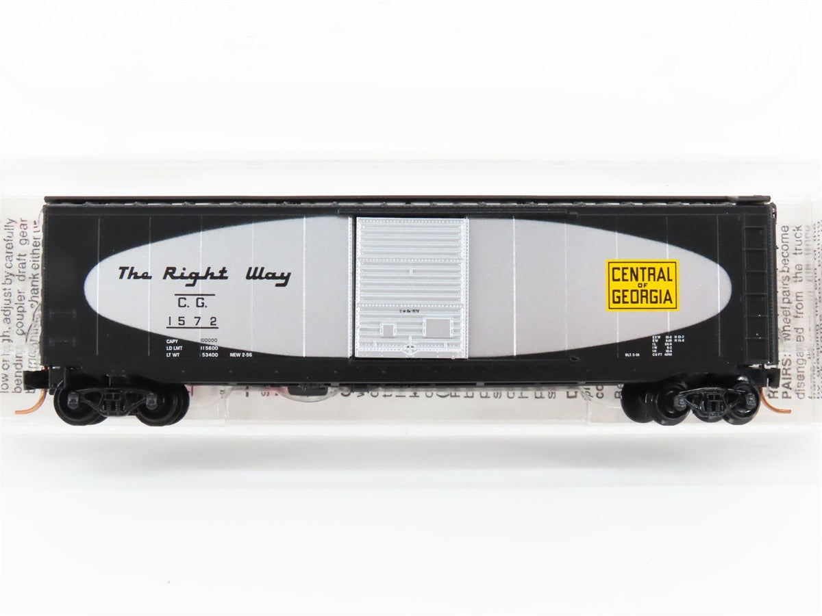 N Scale Micro-Trains MTL 31280 CG Central of Georgia 50&#39; Box Car #1572