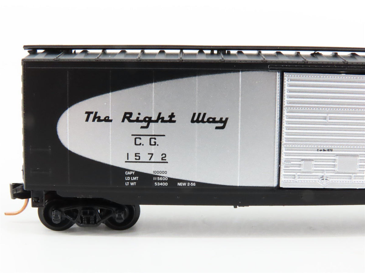 N Scale Micro-Trains MTL 31280 CG Central of Georgia 50&#39; Box Car #1572