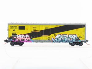 N Micro-Trains MTL 07544200 WSOR Wisconsin & Southern Boxcar #503194 w/ Graffiti