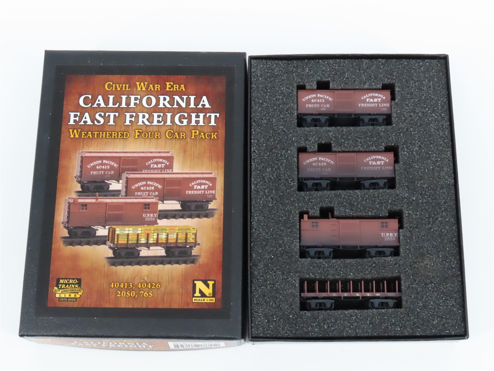 N Micro-Trains MTL #99302291 Civil War Era California Fast Freight Cars (4-Pack)