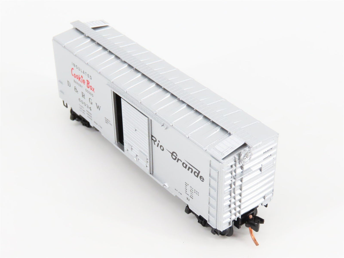 N Scale Micro-Trains MTL 20110 D&amp;RGW Rio Grande Cookie Box 40&#39; Box Car #60034