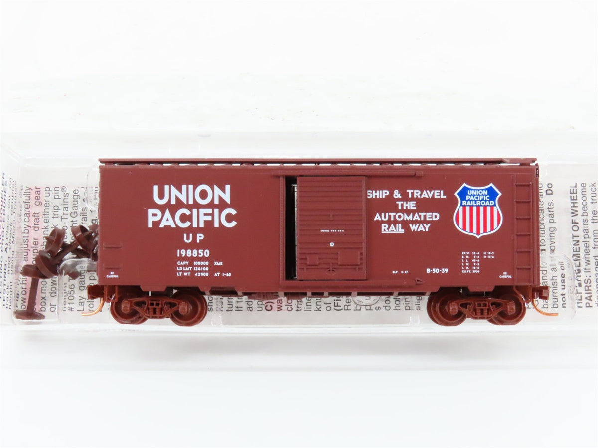 N Scale Micro-Trains MTL 02000710 UP Union Pacific 40&#39; Box Car #198850