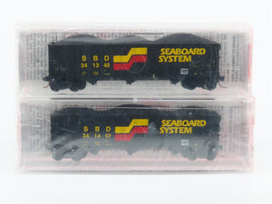 N Micro-Trains MTL #108052 SBD Seaboard System 3-Bay Hopper 2-Pack (Sealed)