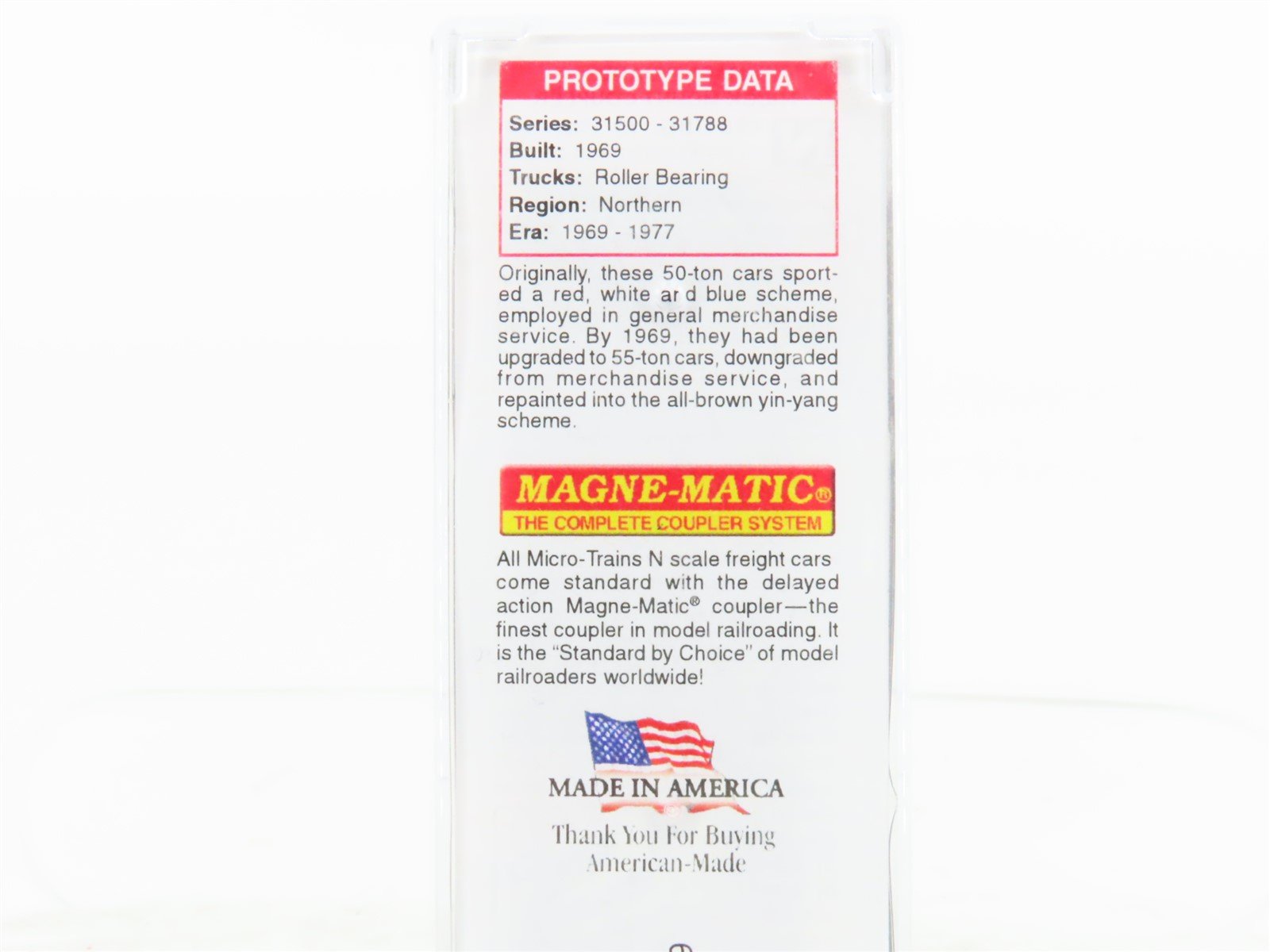 N Scale Micro-Trains MTL 07700270 NP Northern Pacific 50' Box Car #31500