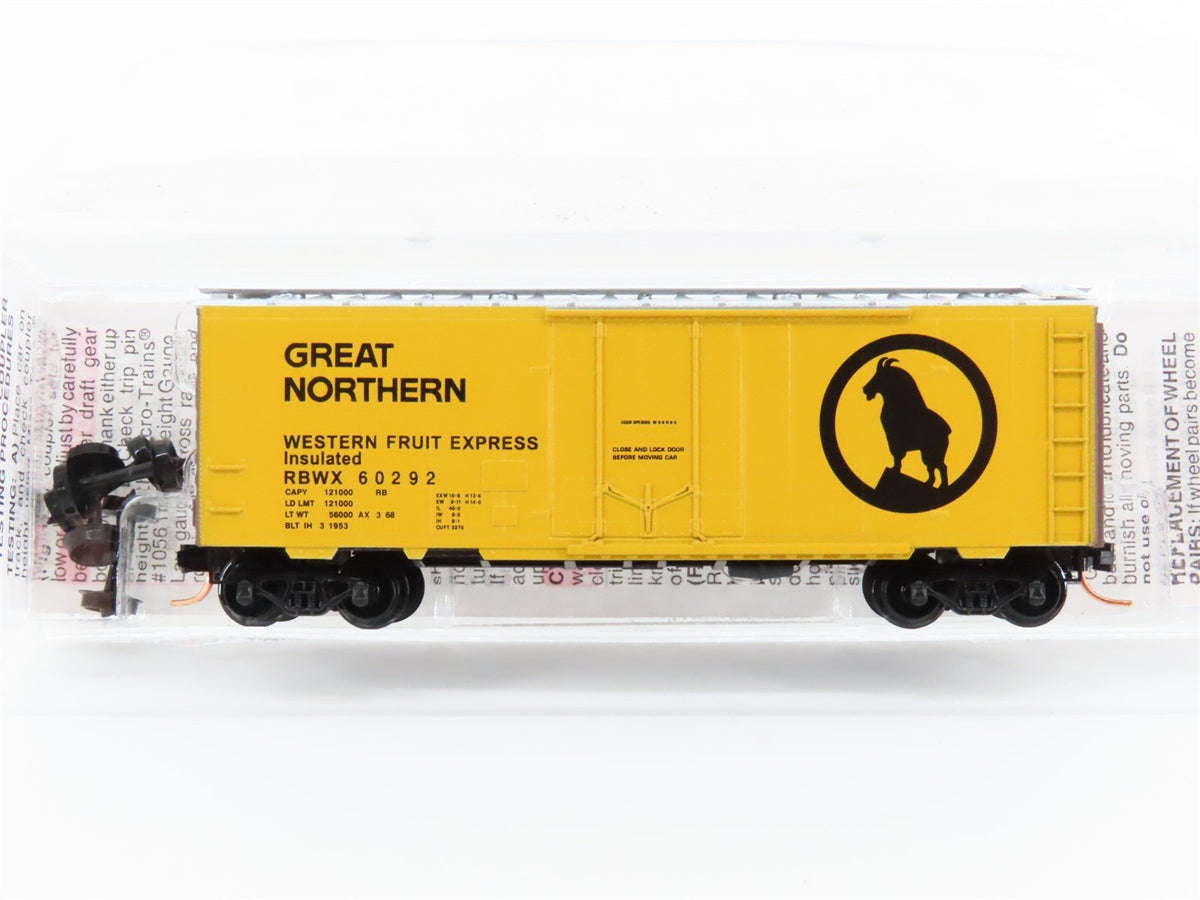 N Scale Micro-Trains MTL 21460 RBWX Great Northern 40&#39; Box Car #60292