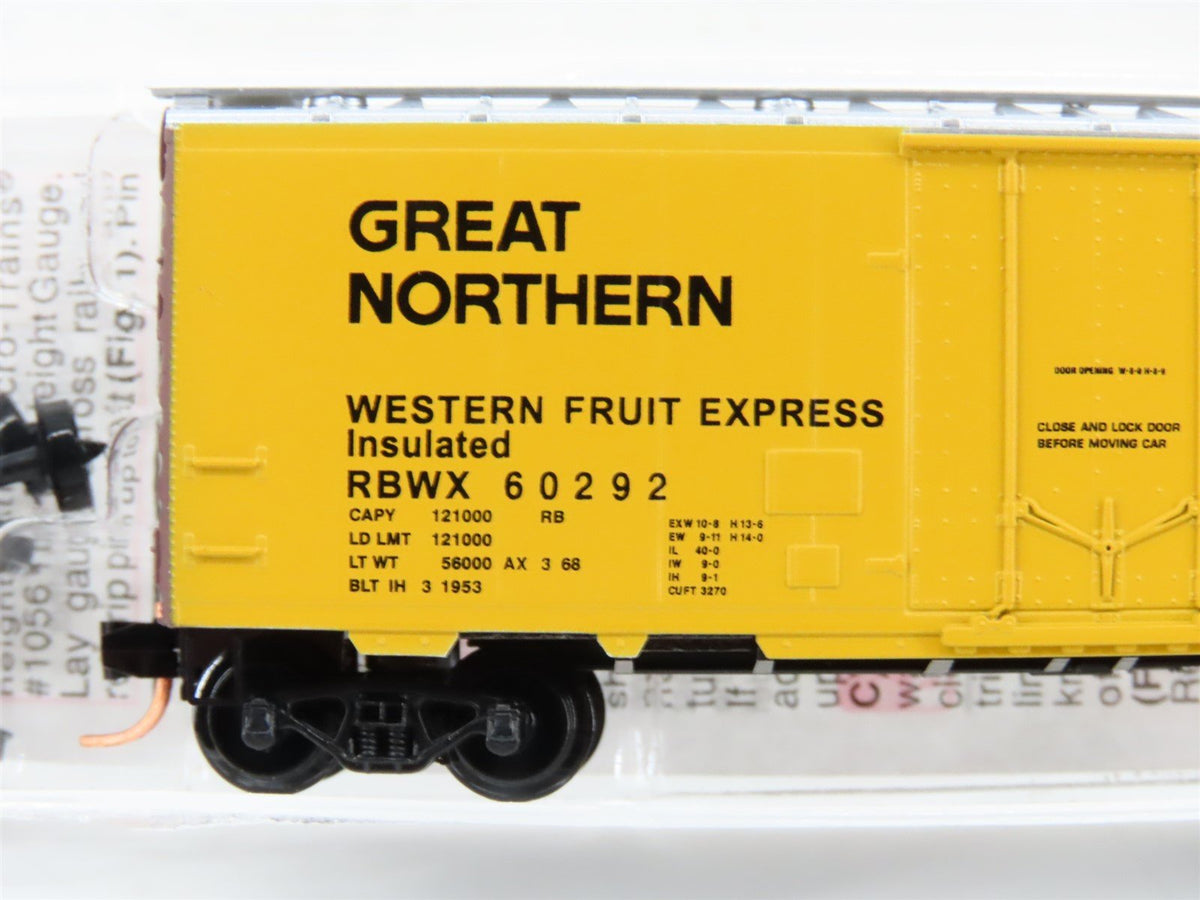 N Scale Micro-Trains MTL 21460 RBWX Great Northern 40&#39; Box Car #60292