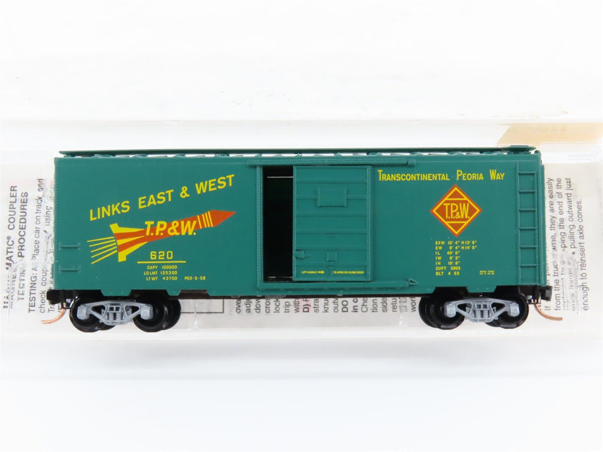 N Scale Micro-Trains MTL 20120 TP&amp;W Toledo Peoria &amp; Western 40&#39; Box Car #620