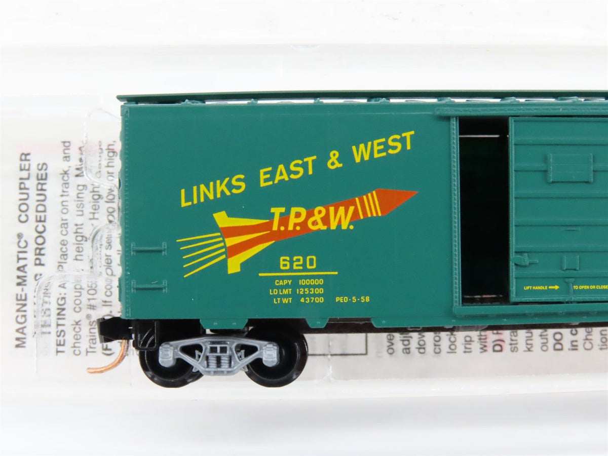 N Scale Micro-Trains MTL 20120 TP&amp;W Toledo Peoria &amp; Western 40&#39; Box Car #620