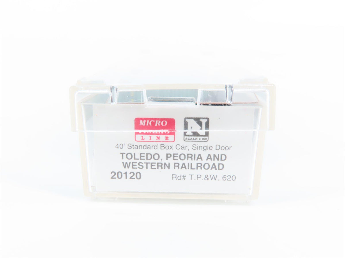 N Scale Micro-Trains MTL 20120 TP&amp;W Toledo Peoria &amp; Western 40&#39; Box Car #620