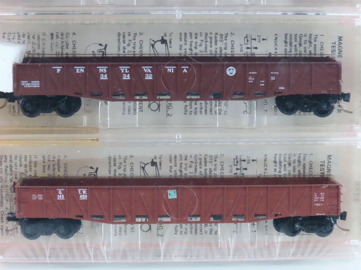 N Kadee Micro-Trains MTL #60022 CB&amp;Q, RI, PRR, GTW 50&#39; Gondola 4-Pack (Sealed)