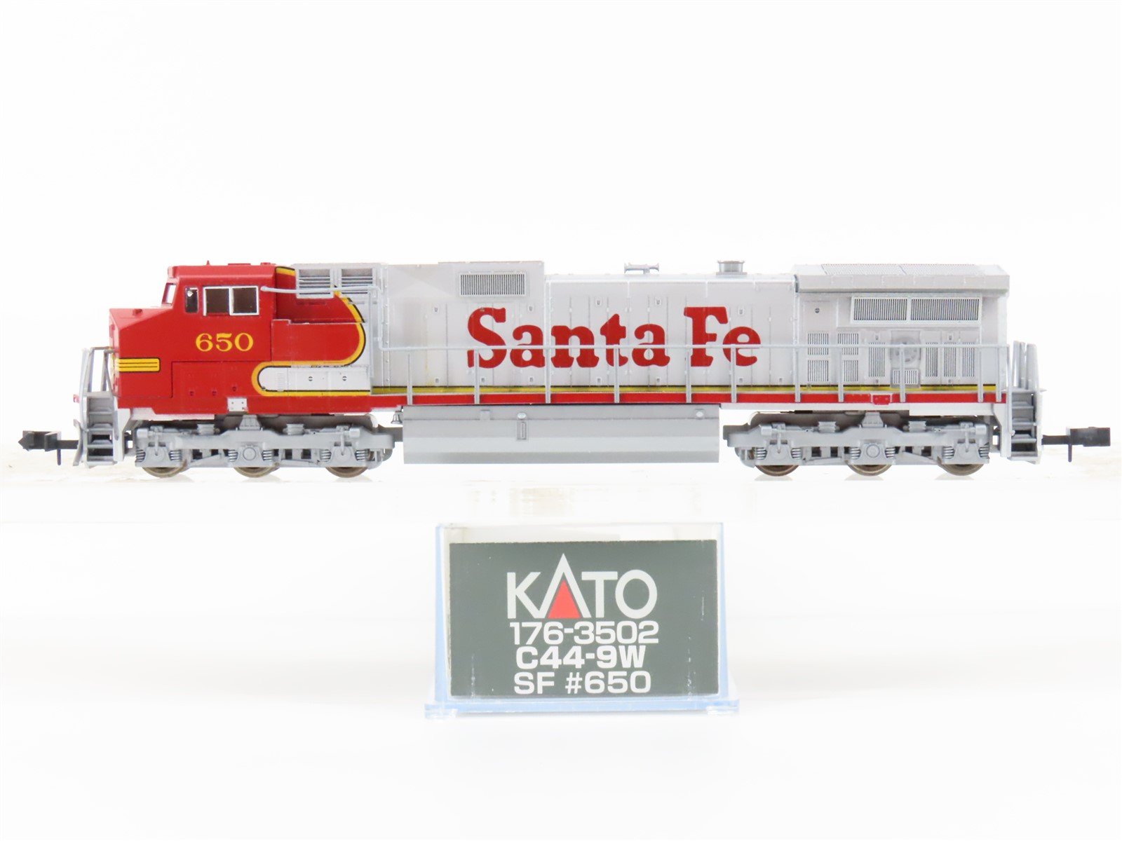 N Scale KATO 176-3502 ATSF Santa Fe C44-9W Diesel Locomotive #650 DCC Ready