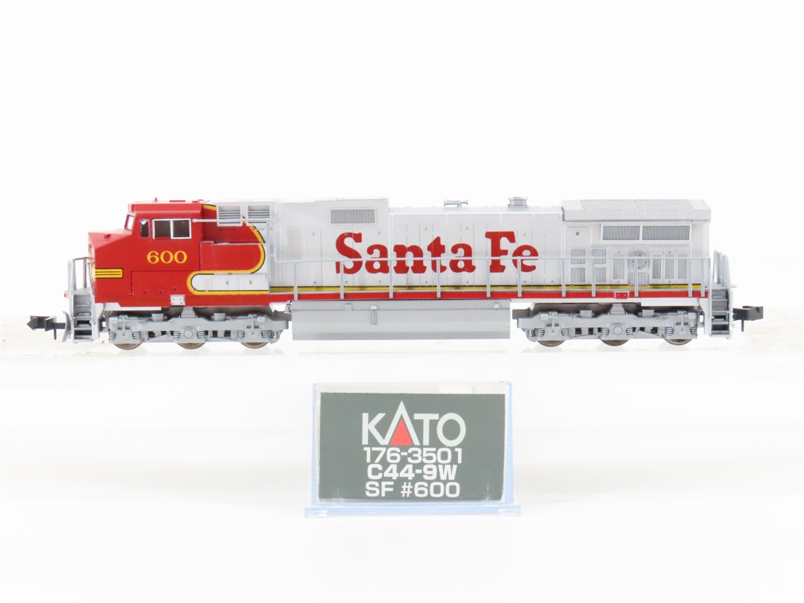N Scale KATO 176-3501 ATSF Santa Fe C44-9W Diesel Locomotive #600 DCC Ready
