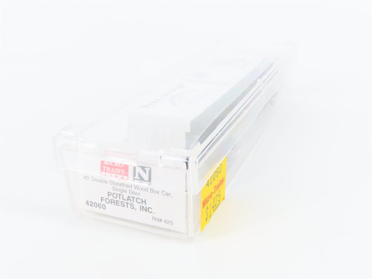 N Scale Micro-Trains MTL 42060 Pres-to-logs Potlatch Lumber Box Car #425