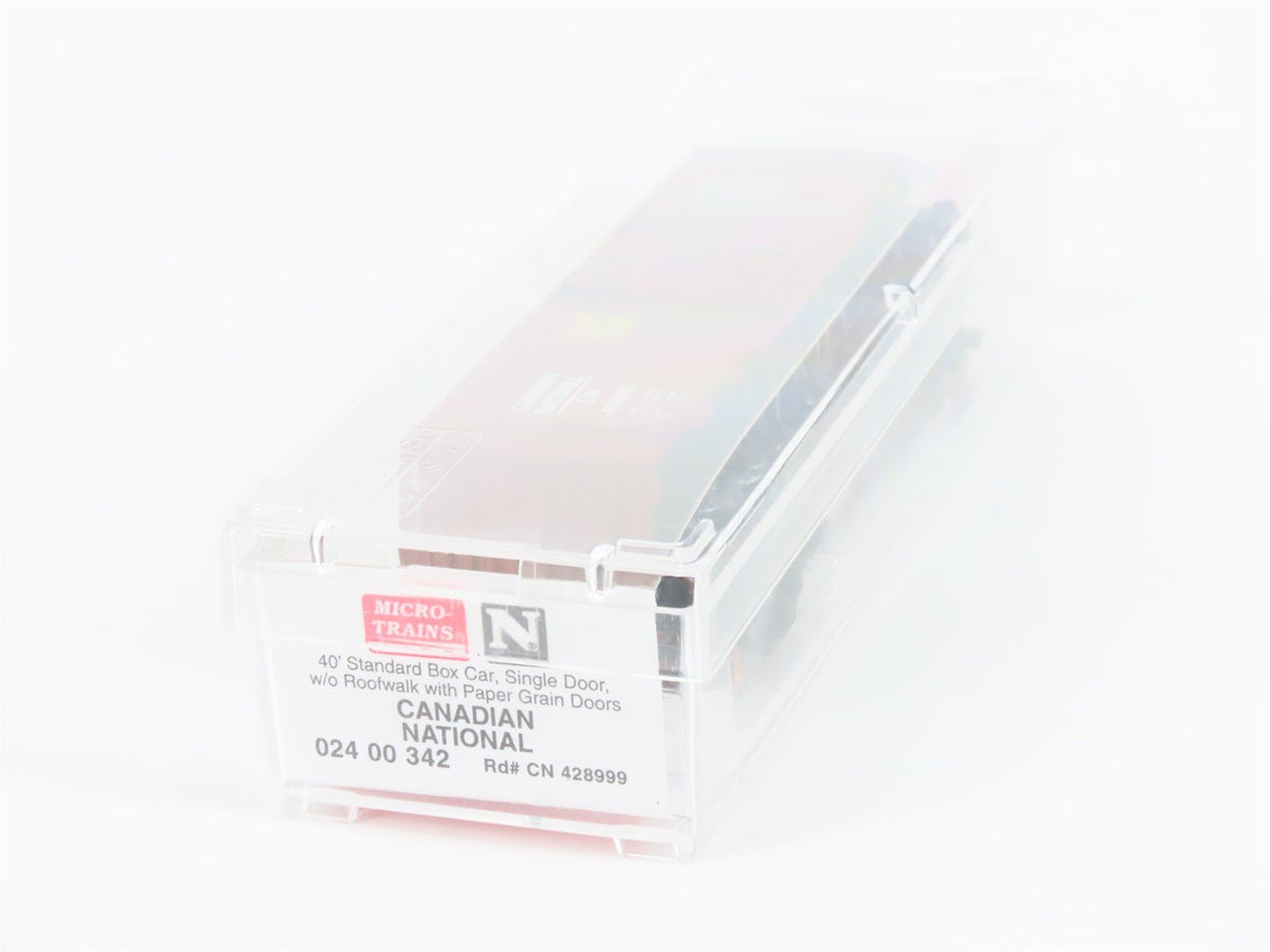 N Scale Micro-Trains MTL 02400342 CN Canadian National 40&#39; Box Car #428999