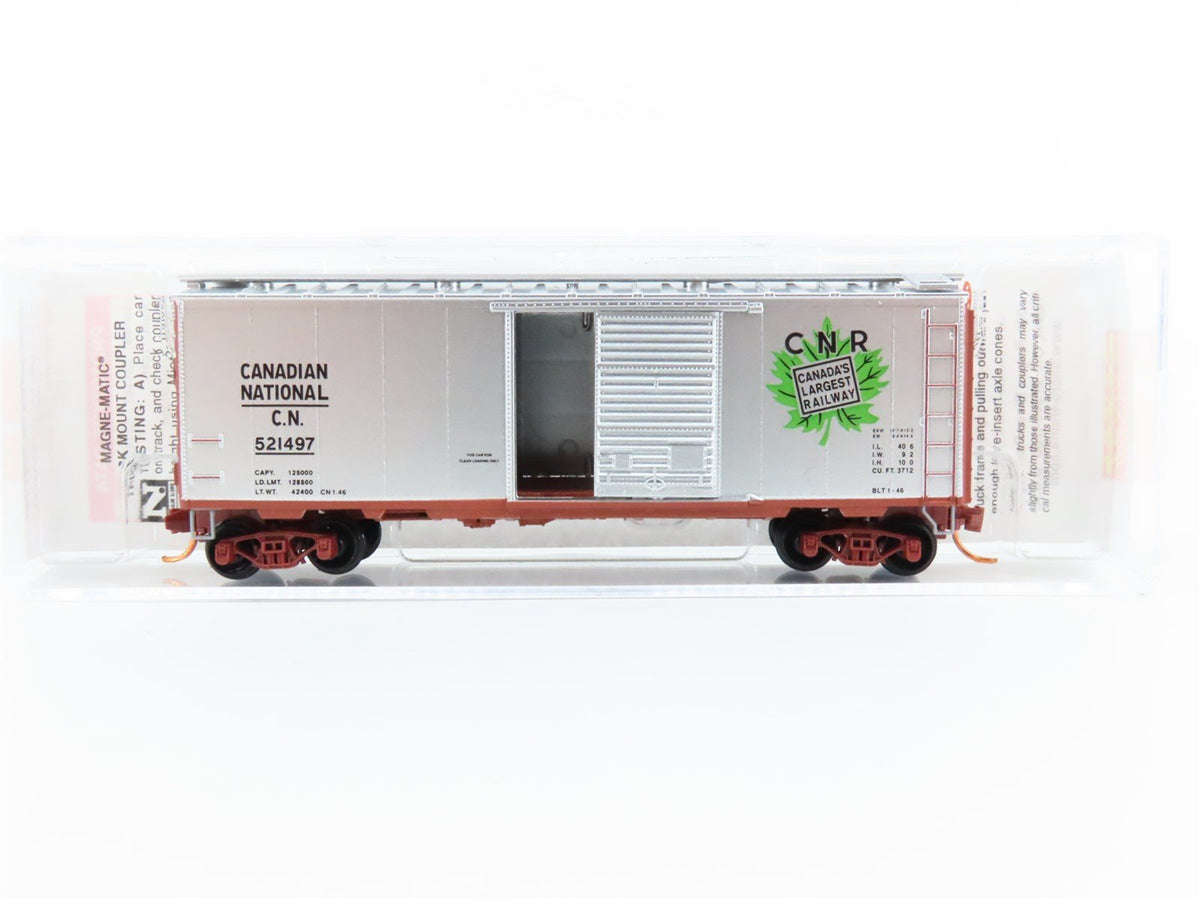 N Scale Micro-Trains MTL 02000946 CN Canadian National 40&#39; Box Car #521497