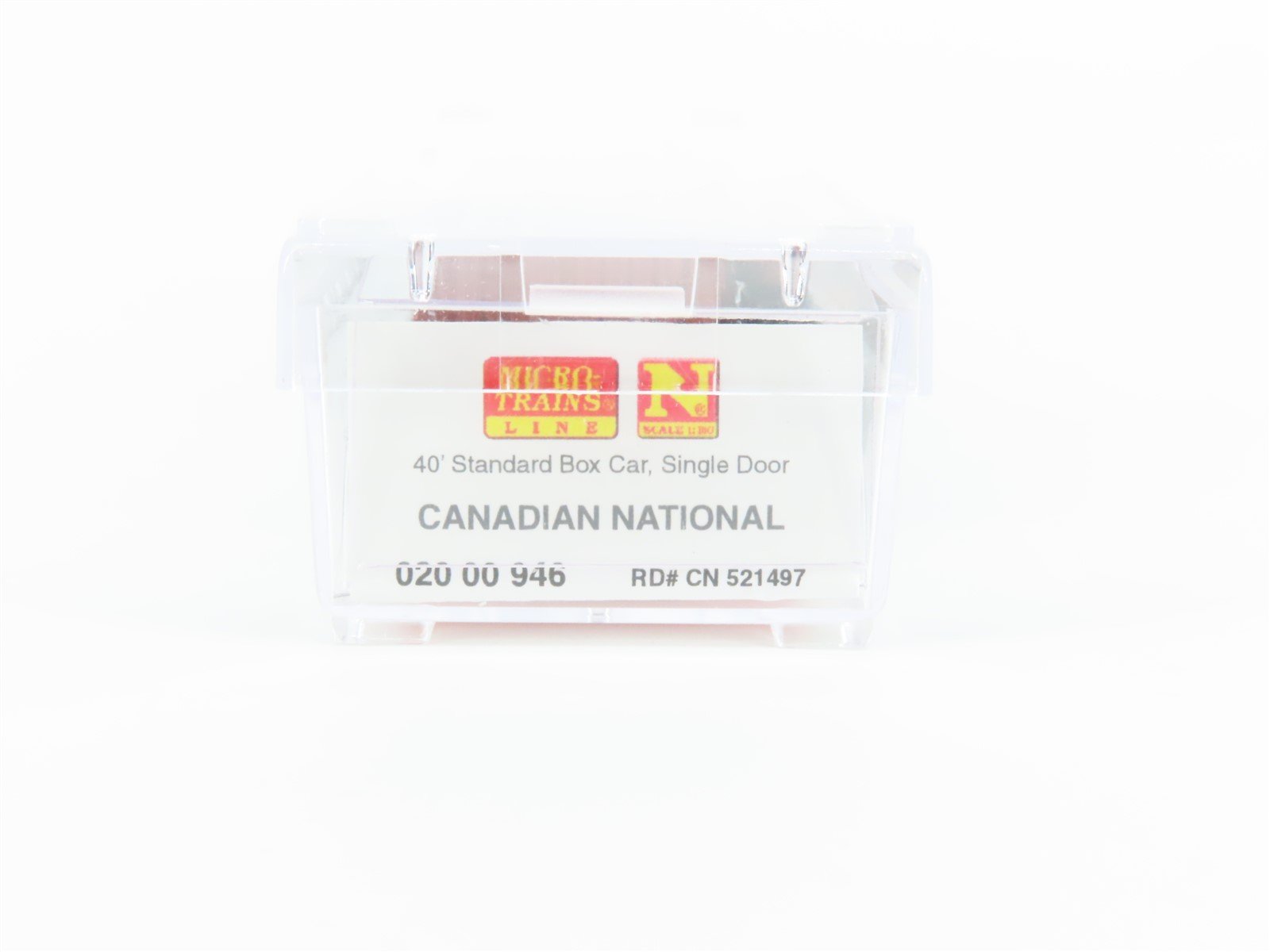 N Scale Micro-Trains MTL 02000946 CN Canadian National 40' Box Car #521497