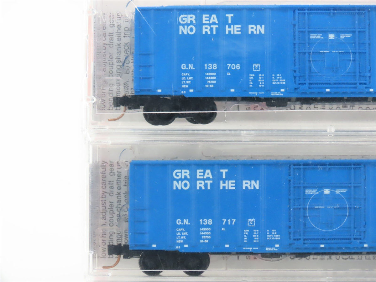 N Scale Micro-Trains MTL #27072 GN Big Sky Blue 50&#39; Box Cars 3-Pack (Sealed)