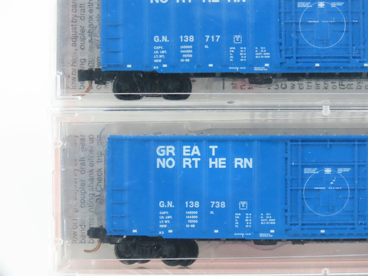 N Scale Micro-Trains MTL #27072 GN Big Sky Blue 50&#39; Box Cars 3-Pack (Sealed)