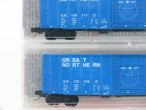 N Scale Micro-Trains MTL #27072 GN Big Sky Blue 50' Box Cars 3-Pack (Sealed)